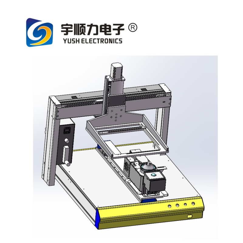 鋁型材框架軟件顯示ESW-320焊波峰精密流體噴嘴自動檢測補償高度